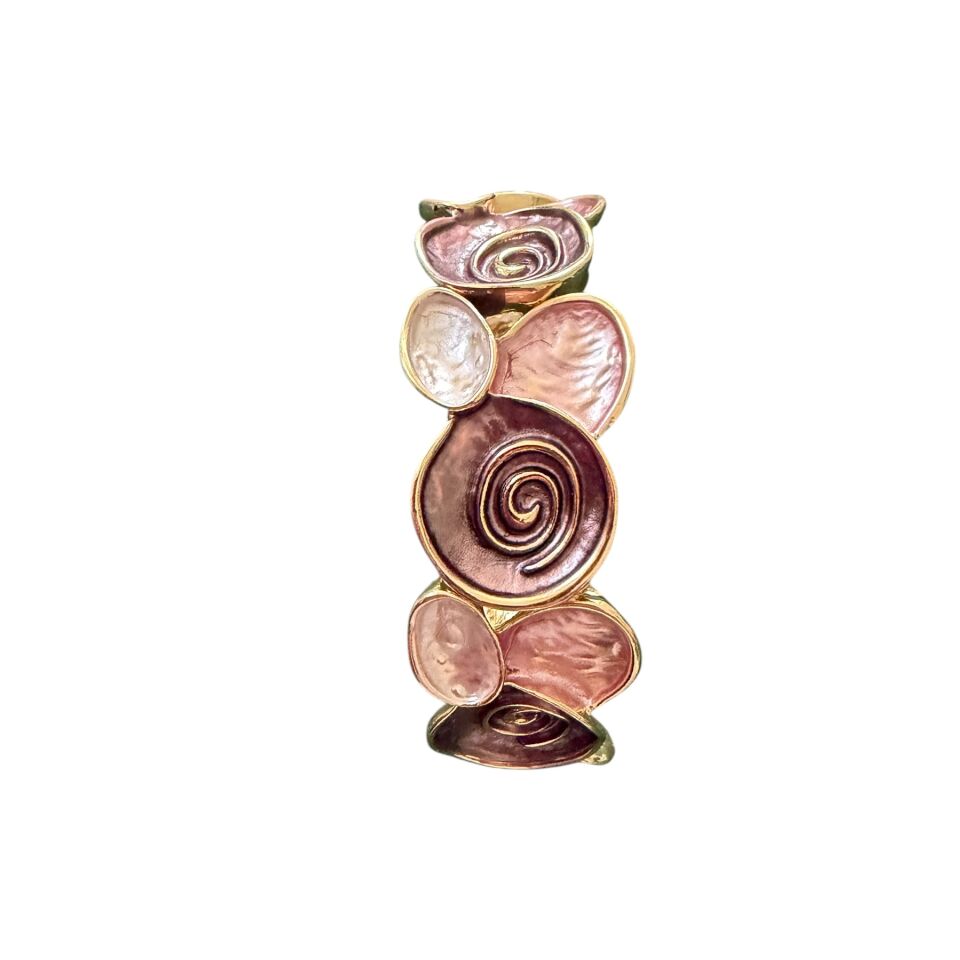 Mine İşlemeli Gold Bileklik