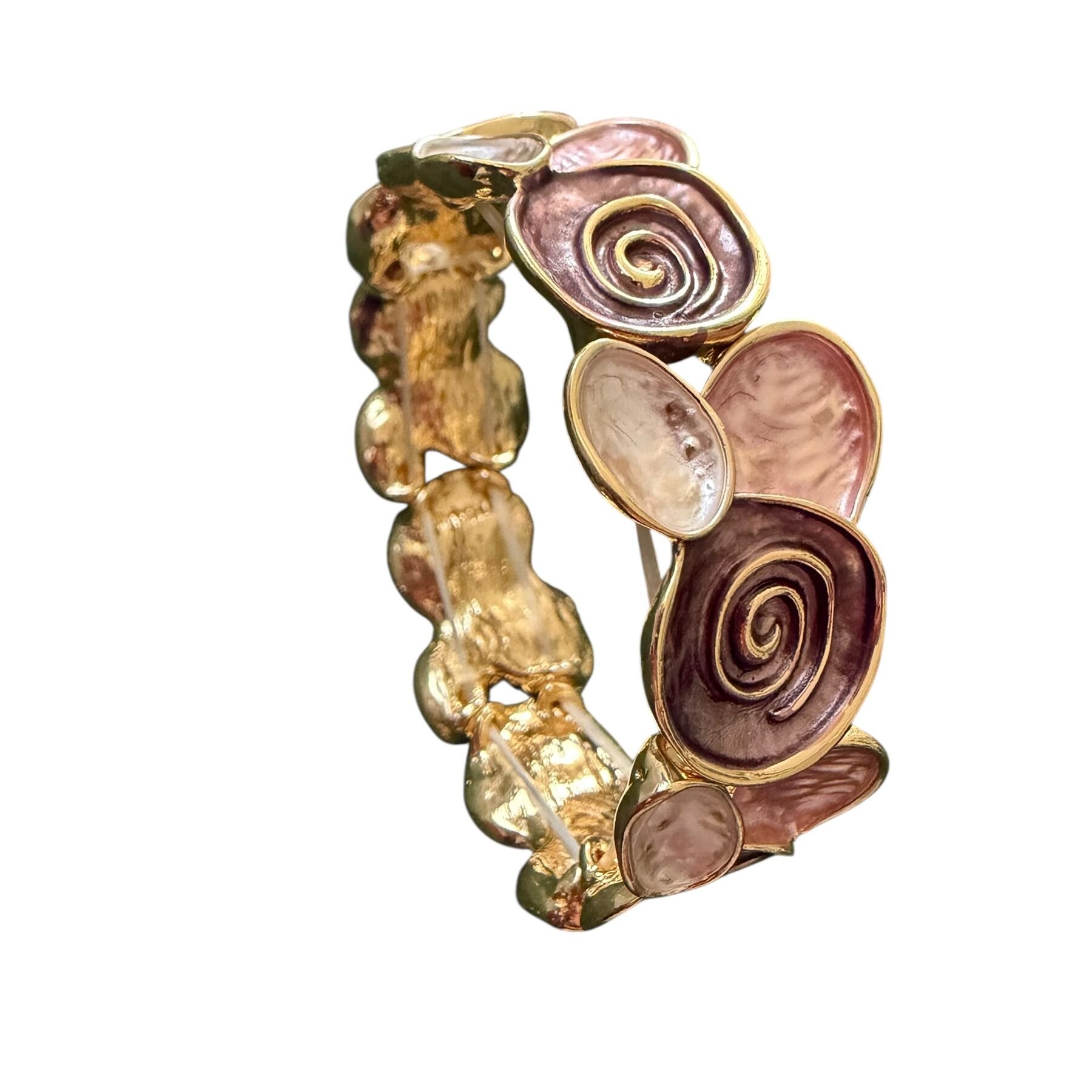 Mine İşlemeli Gold Bileklik