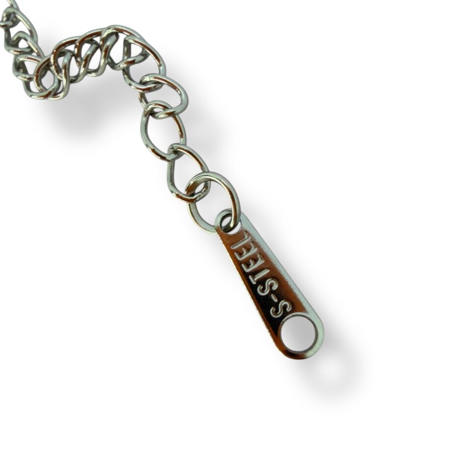 Çok Renkli Taş Detaylı Gümüş At Nalı Şans Kolyesi