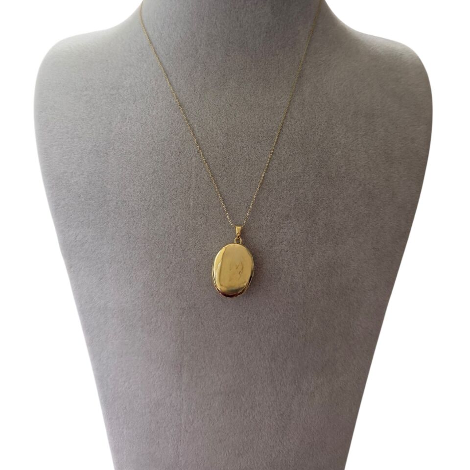 Zümrüt Yeşili Taşlı Açılır Madalyon Kolye