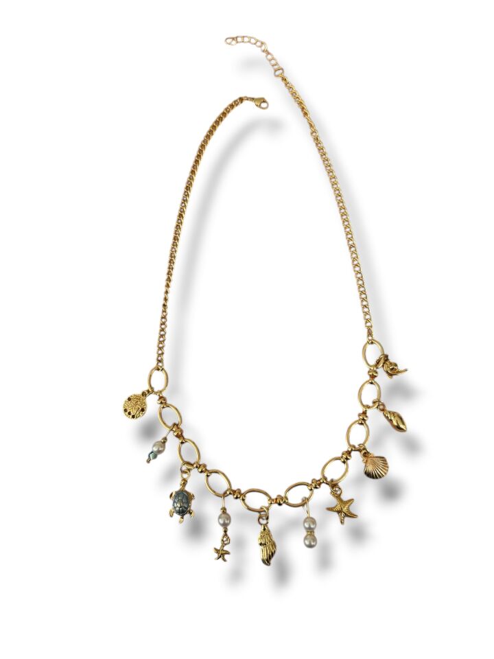 Marine Serisi Gold Kaplama Charm Kolye