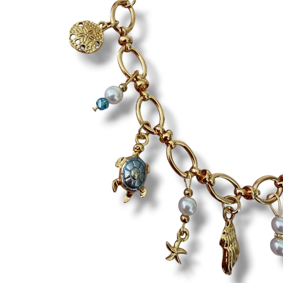 Marine Serisi Gold Kaplama Charm Kolye