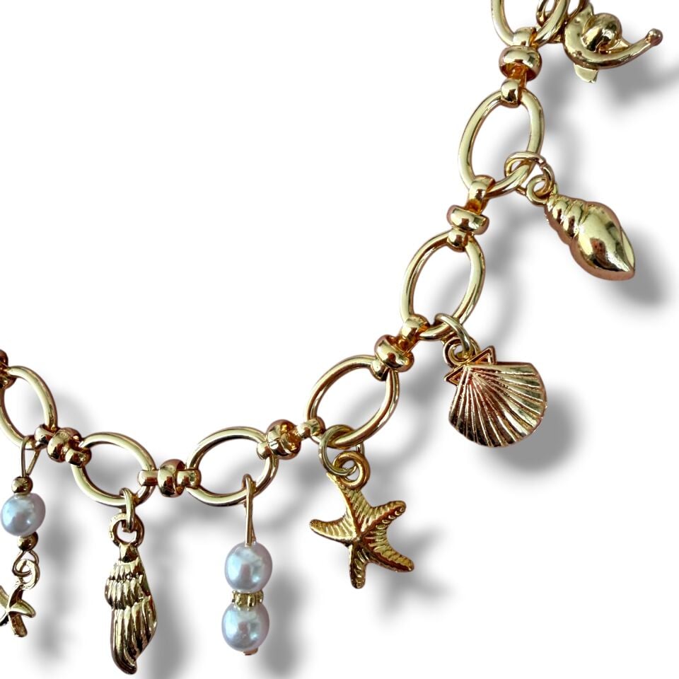 Marine Serisi Gold Kaplama Charm Kolye