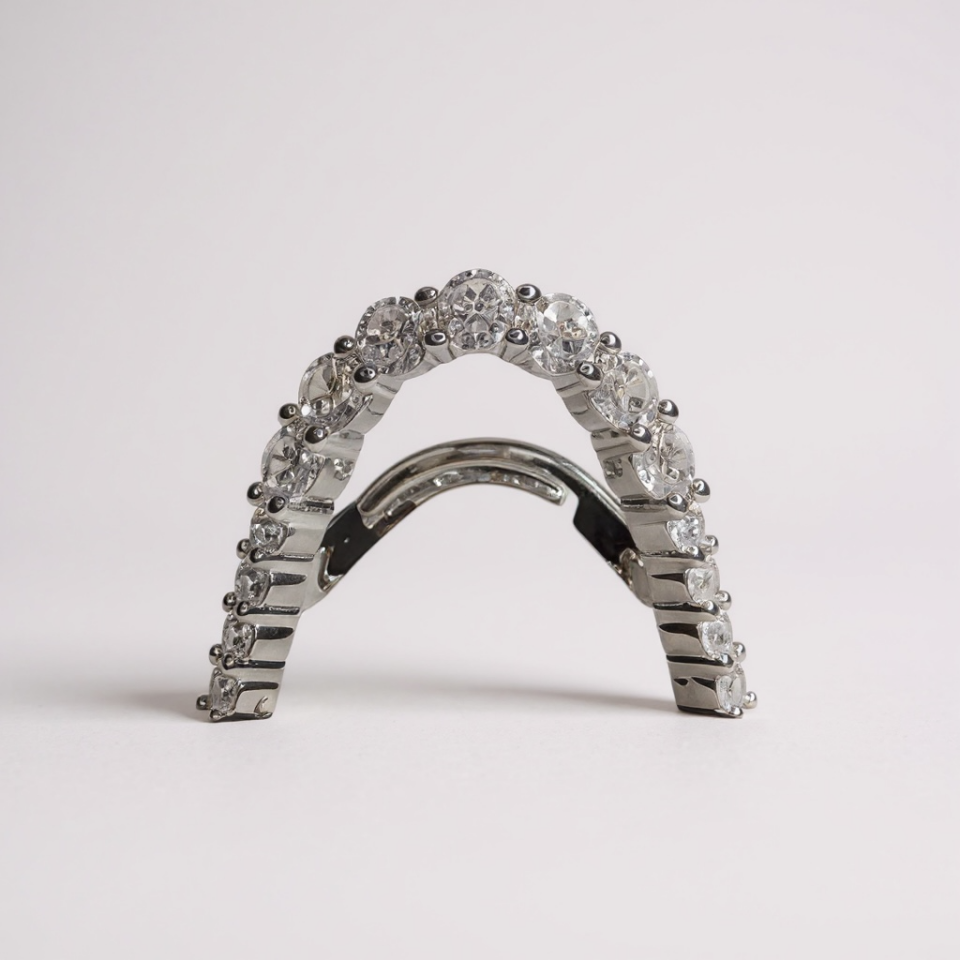 Zirkon Taşlı V Tasarım Minimal Yüzük (SILVER)