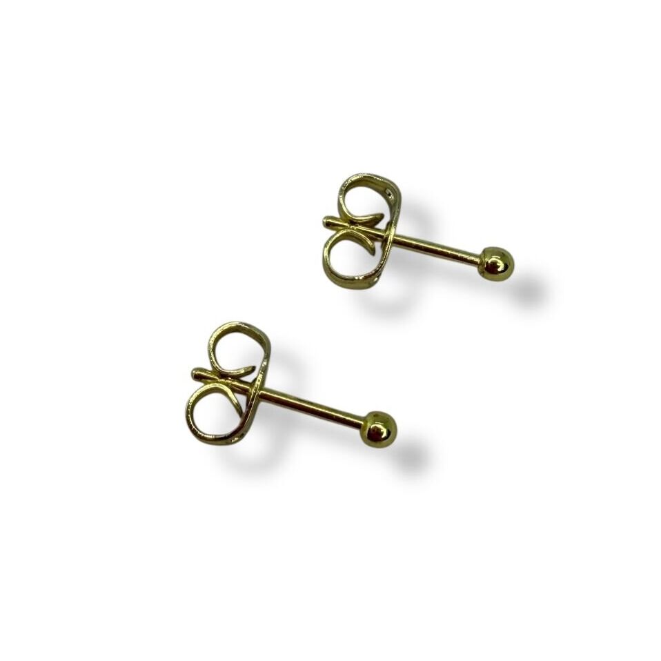 Minimalist Altın Sarısı Nokta Küpe - Tragus ve Kıkırdak Uyumlu