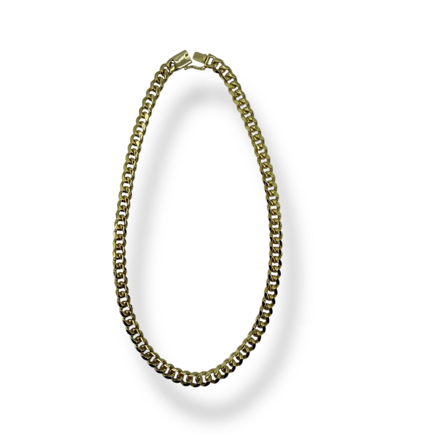 Gold Renk Kalın Gurmet Zincir Kolye - Gold Kaplama Unisex Takı