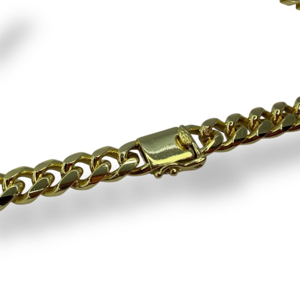 Gold Renk Kalın Gurmet Zincir Kolye - Gold Kaplama Unisex Takı