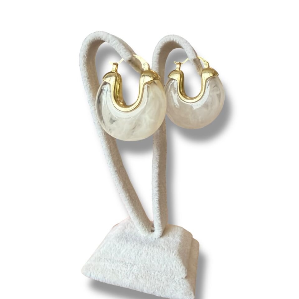 Chunky Damla Halka Küpe Serisi - Modern ve İkonik Tasarım