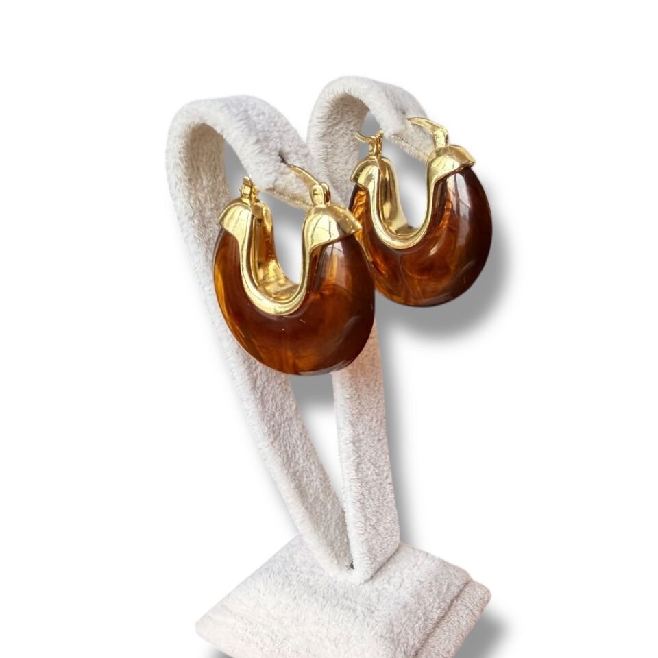 Chunky Damla Halka Küpe Serisi - Modern ve İkonik Tasarım