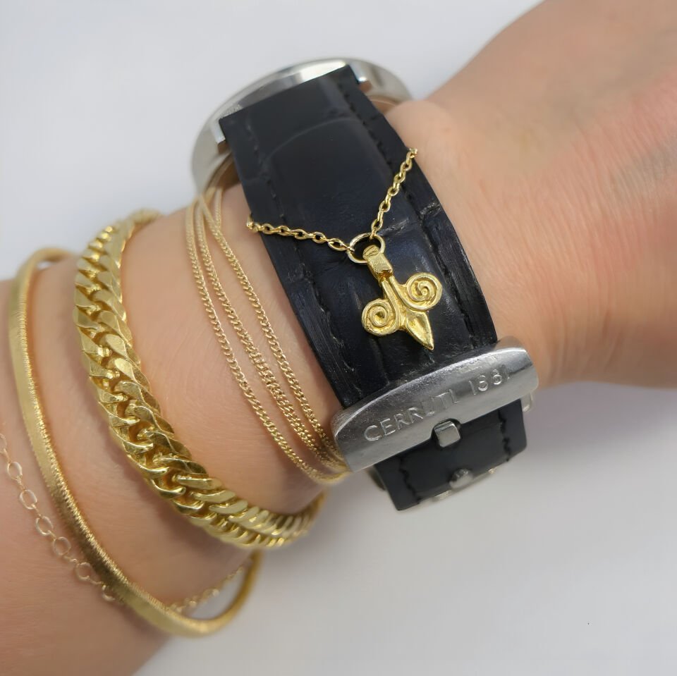 Apple Watch ve Deri Kordon Uyumlu Sallantılı Saat Charm Aksesuarları Fleur De Lys
